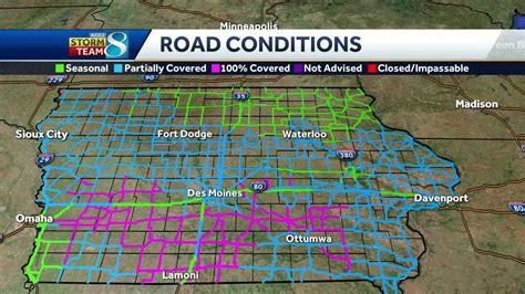 iowa road conditions today